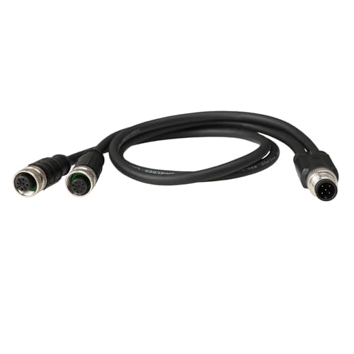 Câble M12 5 broches étanche 3m réseau DeviceNet CANopen Profibus