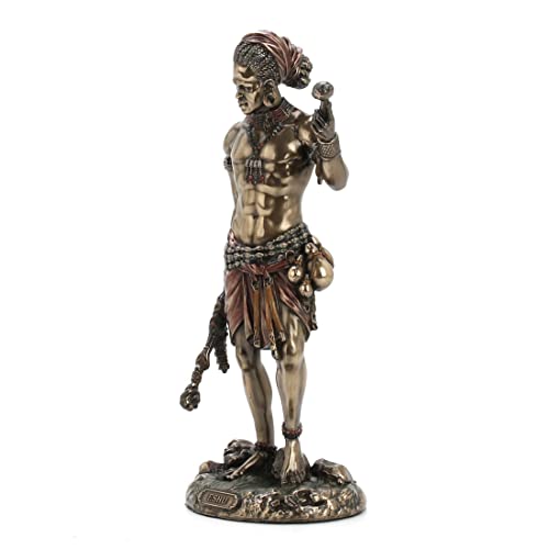 Estatua de Eshu Diseño Veronese 8.5 pulg Bronze miniatura 3