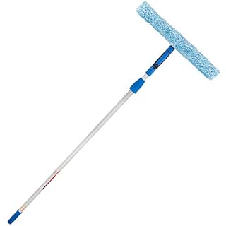 Unger 18" Professional Grip Window Scrubber with 8' Connect & Clean Pole (B08ST6K53Y)