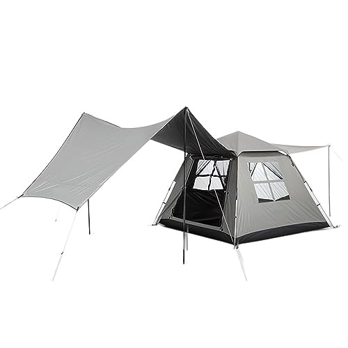 Tente de camping familial plusieurs chambres grand salon etanche pour sejour en plein air