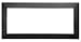 Hubbell HBLTRIM6WBK Wall Box Trim Plate, 6 Gang, Black