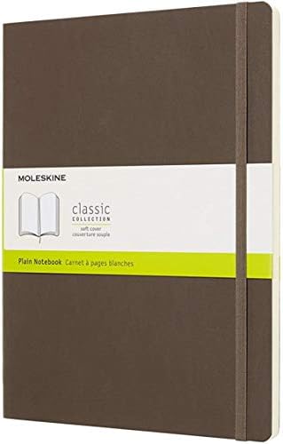 Moleskine - Classic Ruled Paper Notebook - Soft Cover and Elastic Closure Journal - Color Sapphire Blue - Size Extra Large 19 x 25 A4 - 192 Pages