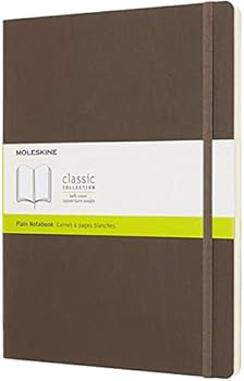 Diary Moleskine Classic Notebook, Extra Large, Plain, Brown Earth, Soft Cover (7.5 X 9.75) Book