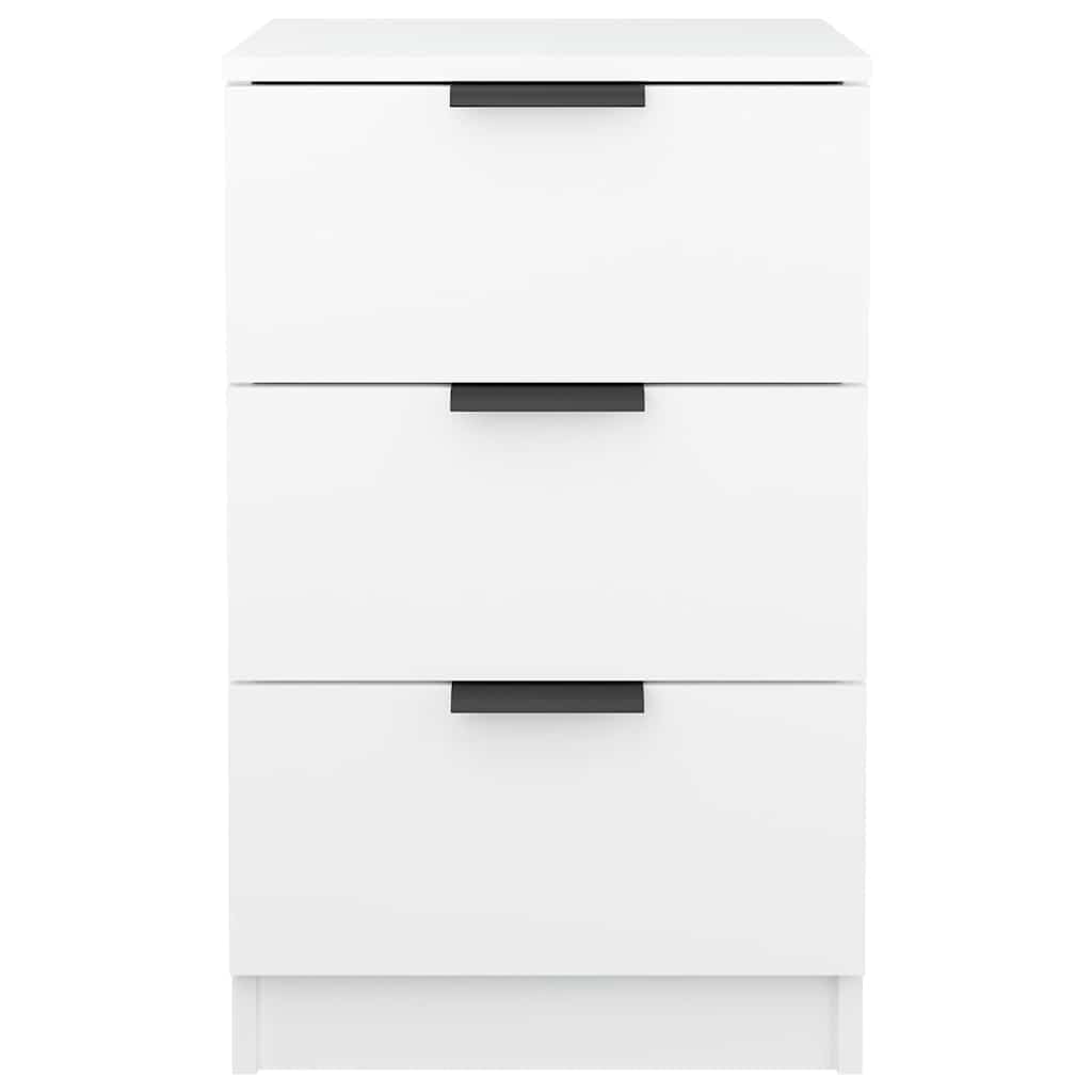 Stolik nocny z materiału drewnopochodnego 40 x 36 x 65 cm z 3 szufladami, nowoczesny stolik pomocniczy do sypialni, pokoju dziecięcego, salonu, kompaktowa szafka nocna z miejscem do