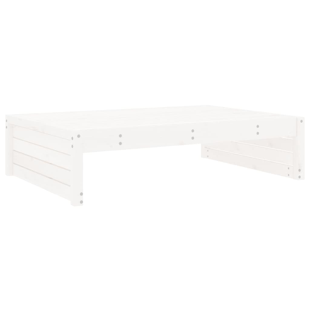 ShGaxin Taboret ogrodowy z litego drewna sosnowego białego 120x80 cm, meble ogrodowe, taras, stołek zewnętrzny, stołek wysoki, meble barowe 825766