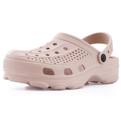 Beslip Unisex Garden Clogs with Arch Support, Pink, Size 39