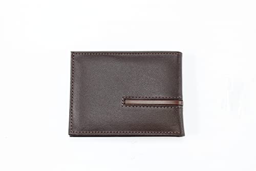 Carteira em Couro Masculina, Fasolo, Chocolate