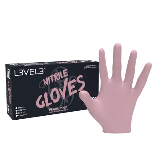Image of L3 Level 3 Nitrile Gloves - Professional Heavy Duty Disposable Gloves - Latex Free - Fits Snug - Box of 100