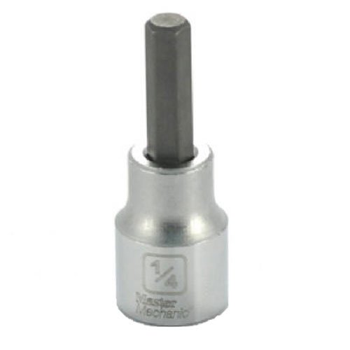 Apex Tool Group Standard Plumbing Supply 123653 -Asia Master Mechanic 3/8" Drive Hex Bit Socket, 1/4"