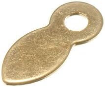 One Stop DIY 500 x PICTURE TURN 19MM (3/4 inch) EB BRASS PLATED NEW
