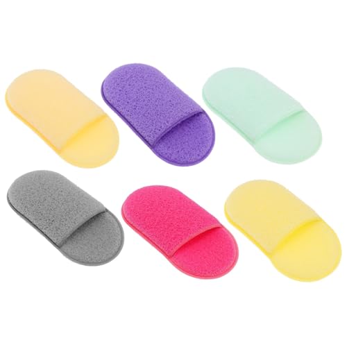 DEARMAMY 6pièces Houppettes De Nettoyante Pour Visage Éponges Nettoyantes Pour Visage Outils De Nettoyage Houppettes Pour Nettoyants Pour Lot