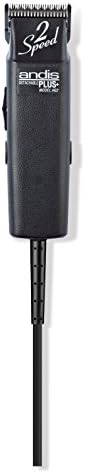 Andis 12485 Ultra-Light 2-Speed Professional-Grade Detachable Blade Clipper, Animal/Dog Grooming, For All Coats & Breeds, AG, Black