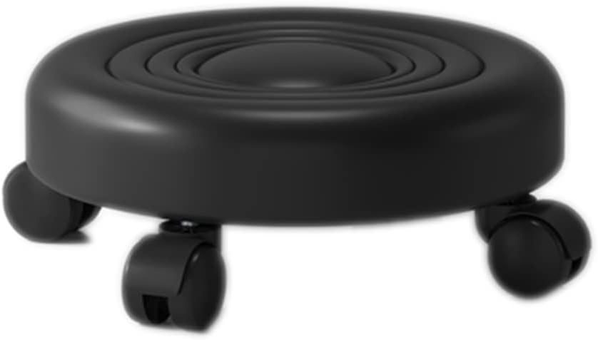 Rotating Low Stool Garage Shop Roller Seat, Low Roller Seat Wheel Stool Chair, with 360°Swivel Caster, Pu Leather Rolling Stool, Mini Stool for Home Office Garage Shop Fitness Sport