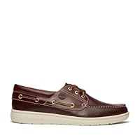 Timberland Men's Portofino Pier Boat Shoe, Burgundy Full Grain, 11