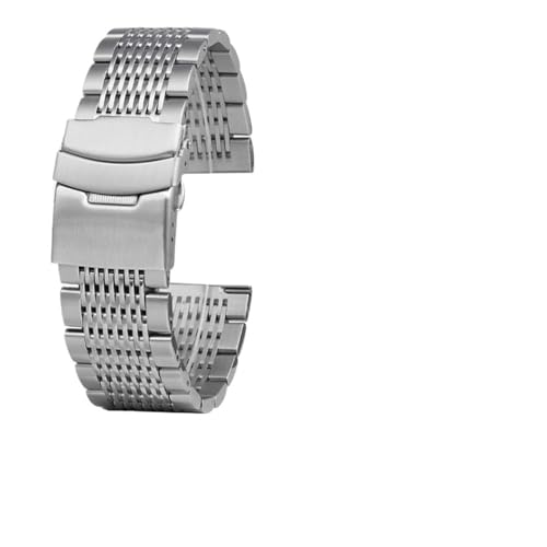 Bracelet acier noir 22mm avec maillons amovibles pour montre GT 4 3 2