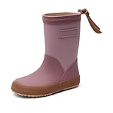 KOMFORTABLE UND FLEXIBLE SOHLE: Die Gummistiefel sind mit einer bequemen und flexiblen Sohle ausgestattet, um sicherzustellen, dass das Kind gut auf dem Boden steht