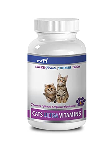 PET SUPPLEMENTS Vitamins for Cats Immune System - Cats Ultra Vitamins - Premium Vitamins and Minerals - CHEWABLE - Vitamin a for Cats - 1 Bottle (90 Chews)