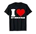I Love My Mom and Dad I Heart My Mom and Dad T-Shirt