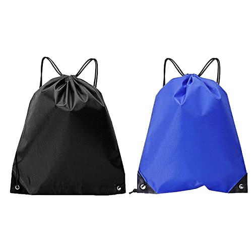 LMOGWL 2-pack drawstring backpack, PE bag with drawstring, fitness bag, swimming bag, drawstring backpack, travel bag