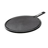 Breeo Pizza Serving Board - Pizza Pan Tray with Edge Groove to Trap Grease & Oils - Multipurpose, All-in-One Cutting & Serving Board for Live-Fire Cooking Presentation - Dishwasher Safe, HDPE Plastic