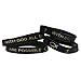 All Things Are Possible Black Adult Silicone Bands Package of 12