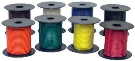 Tectran 714-02 100' Primary Wire Spool (GPT-PVC Jacketed, Blue, 14" Gauge, Pack of 1)