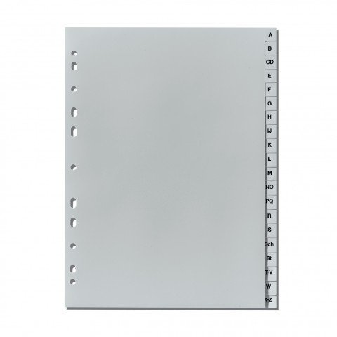 50 Mega Profi Sparpack 5-Star Buchstabenregister "A-Z" DIN A4, volle Höhe, grau (10) (50)