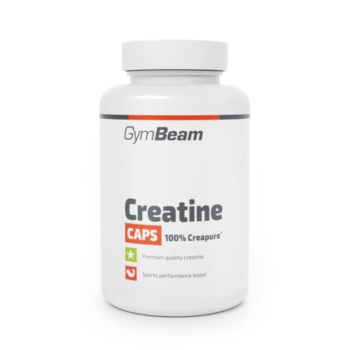 GymBeam Creatina Monoidrato Capsule - 100% Creapure®, per l'aumento delle prestazioni fisiche, adatta per uomini e donne, ideale per atleti di resistenza e sport di squadra