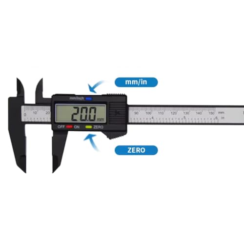 Paquímetro Digital Profissional Tela LCD Medição Precisao 150mm com Estojo feito em Metal e Plastico