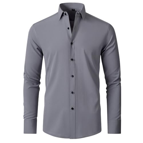 Chemise mélange de coton respirante pour homme avec finitions soignées style casual