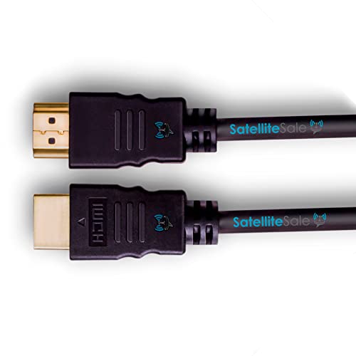Satellitesale Digital High-Speed 2.0 Hdmi Cable 4K/60Hz 18Gbps Pvc 2160P Black Cord Universal Wire 12 Feet #TOP2