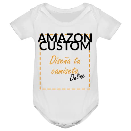 YOSTIC Body Personalizado de Manga Corta para Bebé y Niño | Algodón | Personalizado a Todo Color...