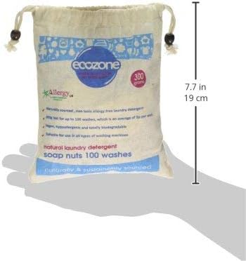 Ecozone Soap and Indian Wash nuts replaces laundry powder and detergents, 300g bag, 100 washes. - Image 4