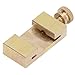 Brass Ruler Positioning Block,40x20mm Scribe Steel Ruler Limit Block,Carpentry Tools Accessories for All Kinds Of Steel Rulers,Suitable for Engineers,Craftsmen,Model Manufacturers,Etc.