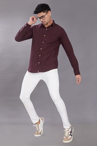 Image of DIVISIVE Men's Solid Slim Fit Shirt