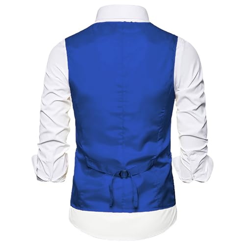 Men's Shiny Sequins V-Neck Dress Vest with Bowtie & Brooch - Formal & Semi - Formal Prom Party Tuxedo3