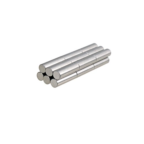 Pacote com 12 hastes de reposição de ímã de cilindro Alnico 5 captador para guitarra elétrica