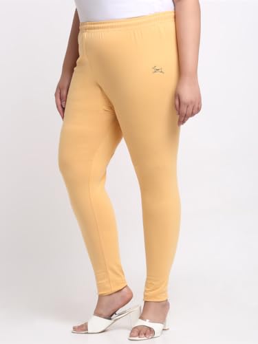 Image of Soft Cotton Ankle Lenght Solid Regular and Plus 35 Colours Leggings for Womens and Girls (Sizes :- M to 6XL)