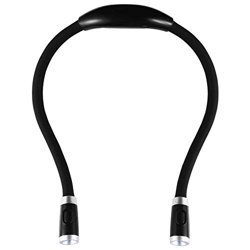 Lampe de Lecture Rechargeable Lampe de Nuit autour de Cou Mains Libres avec 3 Niveaux de Luminosité Réglable- Câble USB Inclus