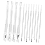 PACKOVE Wasserfester Kosmetikmarker Stift Weiß 12 Stück Mit 4 Stiften Und 8 Ersatzminen Präziser Augenbrauen Und Lippen Positionierstift Für Tattoo Beauty Salon Und Permanent Make up