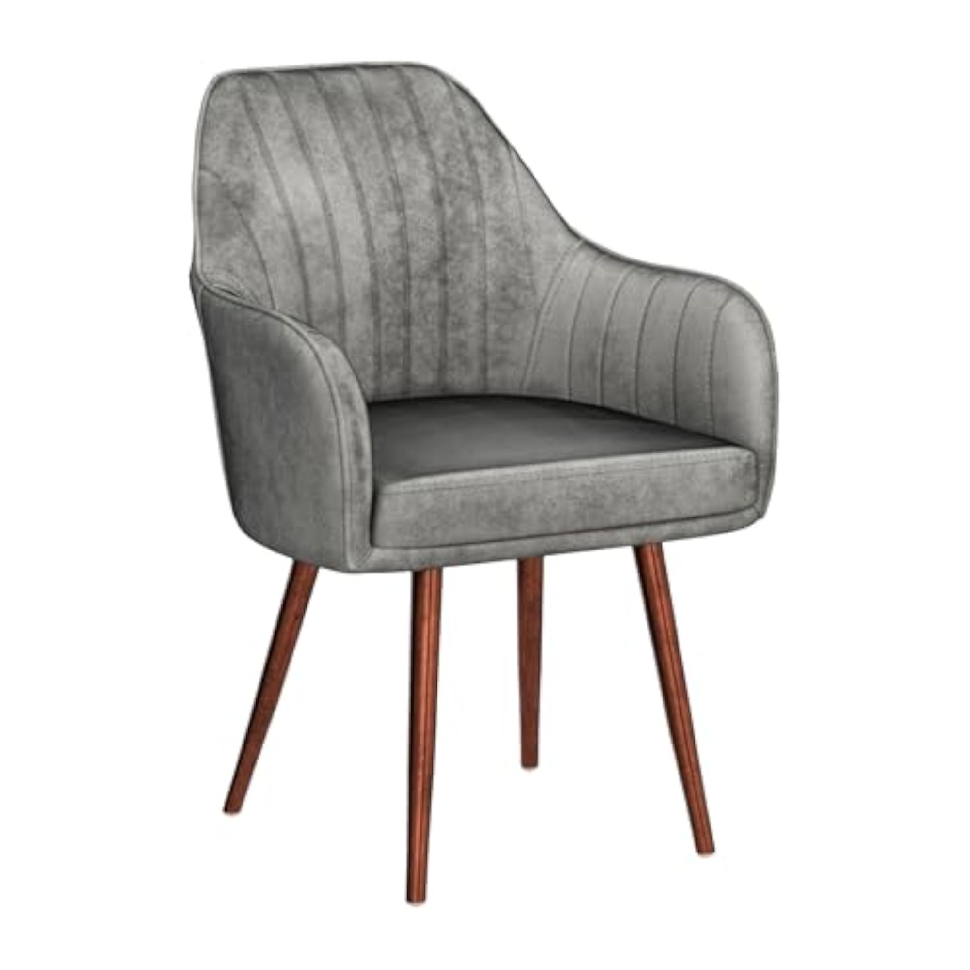 Velvet Dining Chairs with Polished Rosegold Legs