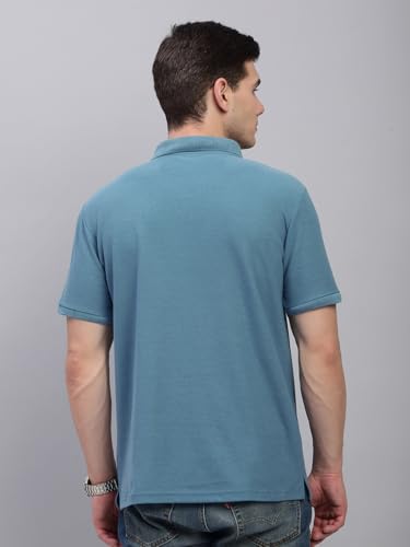Image of LUX PARKER Men's Solid Regular Fit T-Shirt