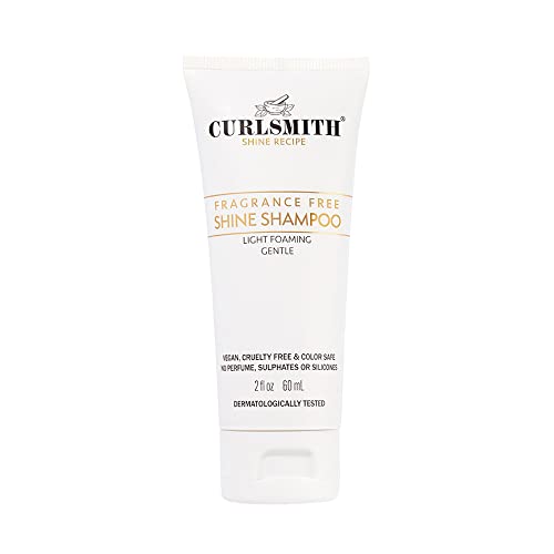 Curlsmith - Shine Shampoo, sanft, sensibel, parfümfrei, Reinigungsmittel für alle Locken- und Haartypen, vegan (59ml) Cover