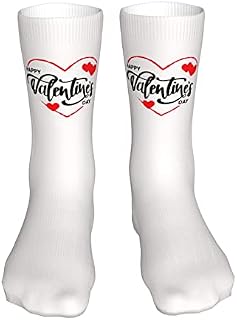 883 Compression Socks Happy Valentine'S Day Calf Socks Comfort Sports Socks Non Slip Athletic Socks For Hiking Trekking Jogging 40cm