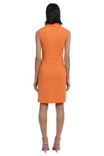 Donna Morgan Women's Collared Sheath Dress with Bodice Zipper Detail3