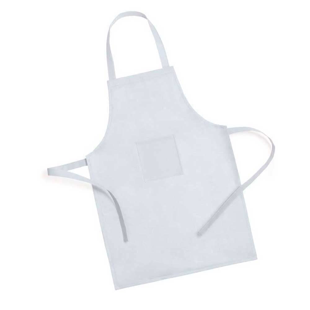 Set di 25 grembiuli per bambini con cappello per "piccoli cuochi". Colore: bianco. Per compleanni, carnevale, feste o eventi con bambini., bianco, Medida: 59 cm largo x 40 cm ancho