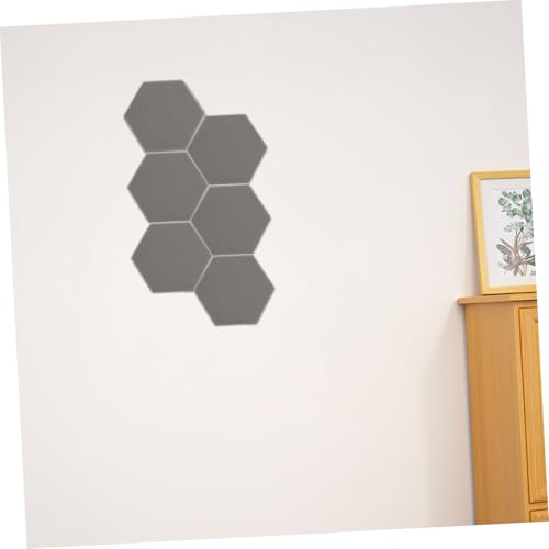 BESTonZON 6 piezas Paneles Acústicos Hexagonales Almohadillas de Alta Densidad para Atenuación de Sonido Aislamiento Acústico para Estudios y Teatros en Casa miniatura 5