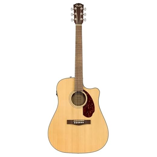 Fender CD-140SCE Dreadnought Guitarra Acústica Electrificada con Estuche Rígido