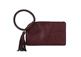 Womens Clutch Purse Wristlet Wallet Evening w/Hand Strap Casual Formal Vegan Leather - Metro Muse (Velvet Wine)