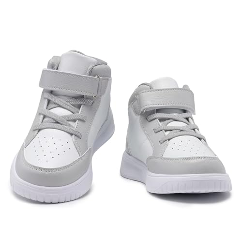 Image of Kids Sneakers Boys Running Shoes Girls High Top Casual Lightweight Classic Adjustable Strap Sneakers